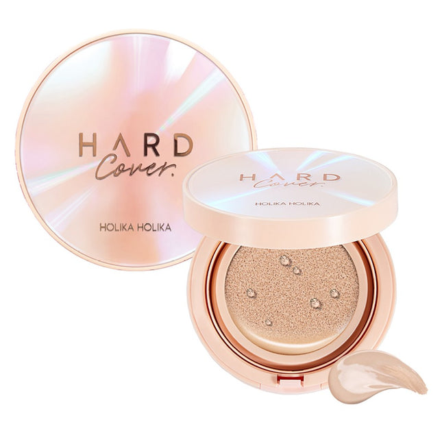 HOLIKA HOLIKA Hard Cover Glow EX Cushion Foundation Set 14g + Refill 14g, 1 pc, 03 Sand Ivory
