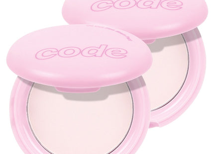 CODE GORGEOUS  Oil Cut Beam Pact Powder 8g, Pink, 2 Count