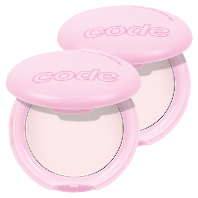 CODE GORGEOUS  Oil Cut Beam Pact Powder 8g, Pink, 2 Count