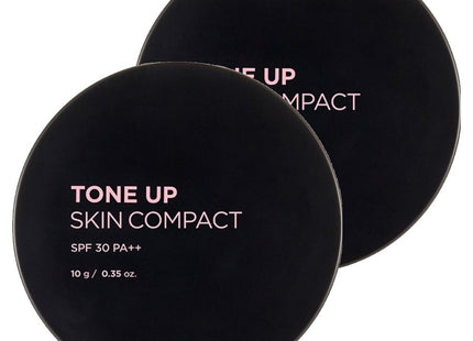 THE FACE SHOP  Tone Up Skin Pact 10g, V203 Natural Beige, Set of 2