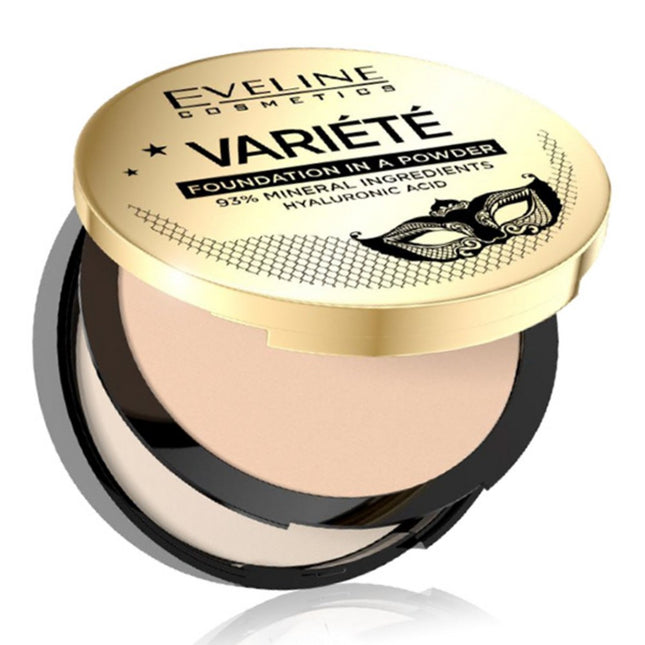 EVELINE COSMETICS Eveline Variete Mineral Compact Powder, 01 Light, 1 pc