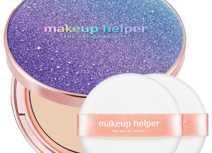 MAKEUPHELPER  Art Pact Original Pro Finish Aurora Moonlight 25g + Dedicated Puff, Shade 23 Natural Beige, 1 Count