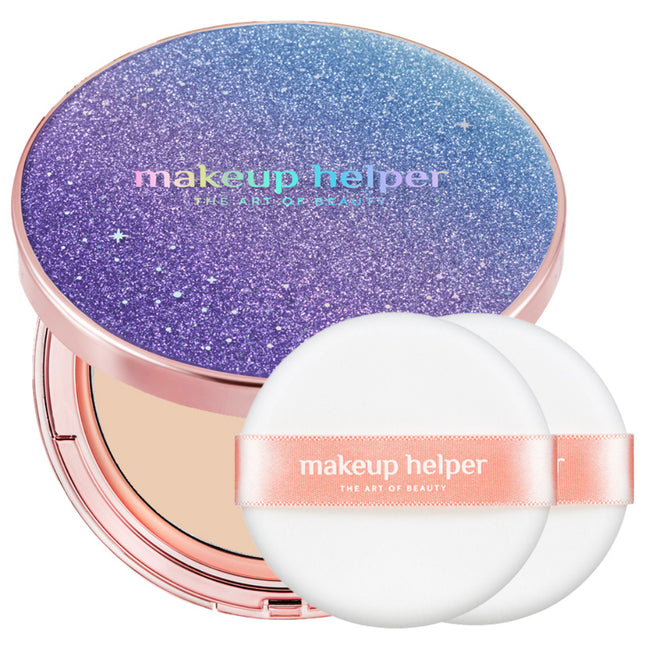 MAKEUPHELPER  Art Pact Original Pro Finish Aurora Moonlight 25g + Dedicated Puff, Shade 23 Natural Beige, 1 Count