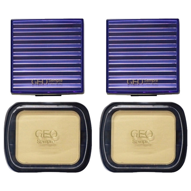 GEO  Sempre C Water Two Way Cake 10.5g, 23 Natural Beige, 2ea