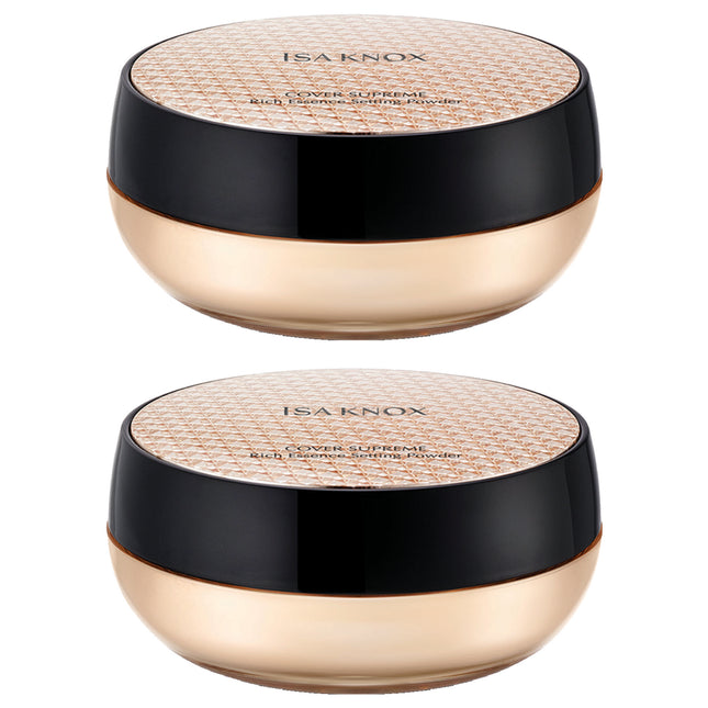 ISA KNOX Cover Supreme Rich Essence Setting Powder 30g, 21 Light Beige, 2 Count