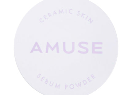 AMUSE  Ceramic Skin Sebum Powder 5g, 02 Lavender, 1 count