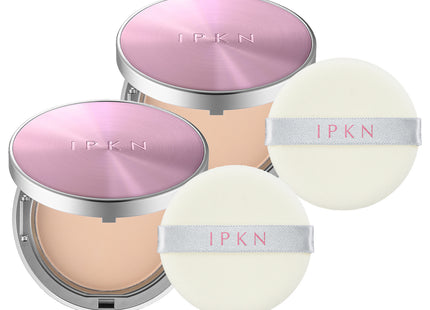 IPKN  12.5 Perfume Powder Pact Moist for Dry Skin 15g, Shade 21, 2 Count