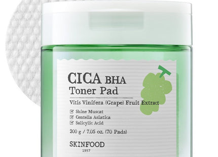 SKIN FOOD  Shine Muscat Cica BHA Toner Pad 200g, 1 item