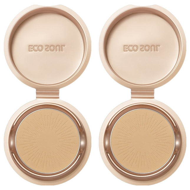 ECO SOUL LUXURY GOLD PACT REFILL  9g, 21 Light Beige, 2 Count