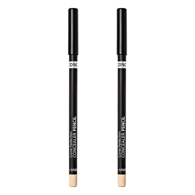 THE SAEM  Cover Perfection Concealer Pencil 2g, 1.5 Natural Beige, 2 Count