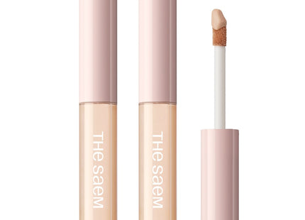 THESAEM  Cover Perfection Fixer 6.5g 2Pcs Set 01 Clear Beige