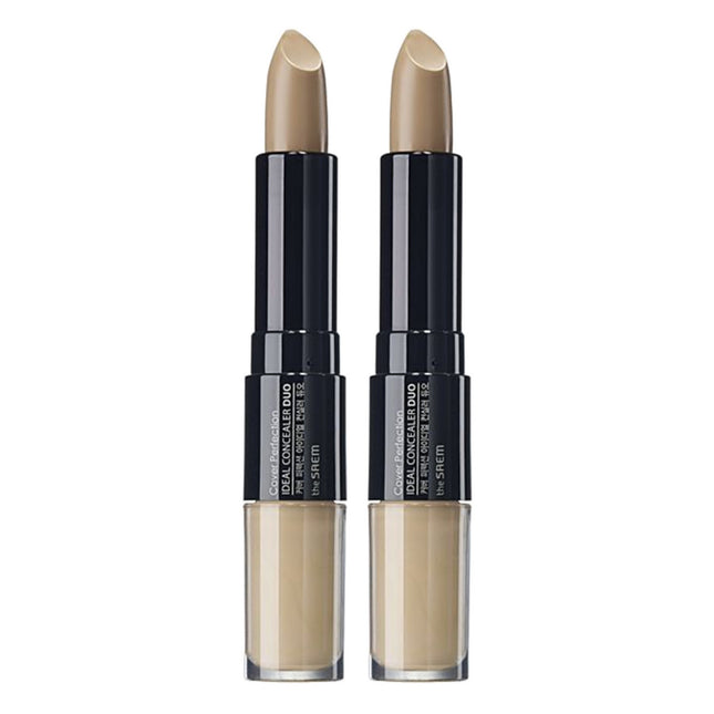 THE SAEM  Cover Perfection Ideal Dual Concealer, 1.5 Natural Beige, 2ea