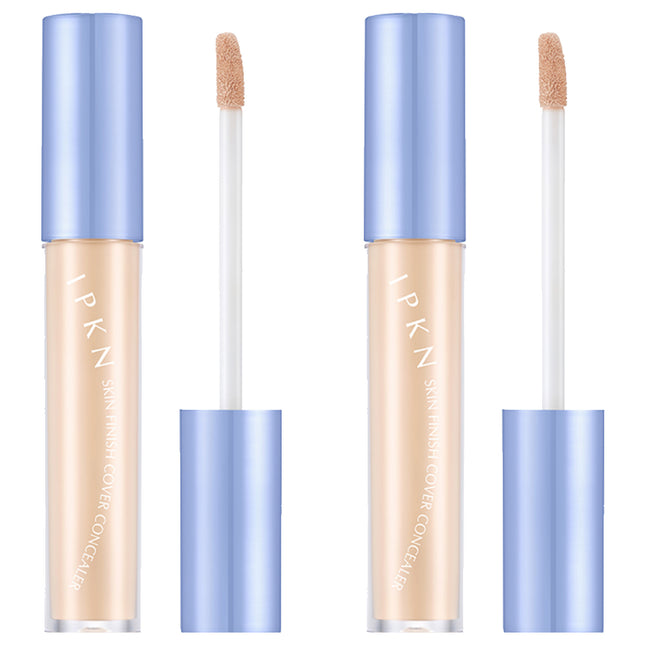 IPKN  Skin Finish Cover Liquid Concealer Set, 2 Ivory, 2 Count