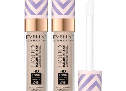 EVELINE COSMETICS  Hyaluronic Acid Waterproof Liquid Concealer 7ml 2 Count, 05 Light Sand