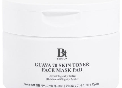 BENTON  Guava 70 Skin Toner Pad Pack 70 Count, 1 Pack