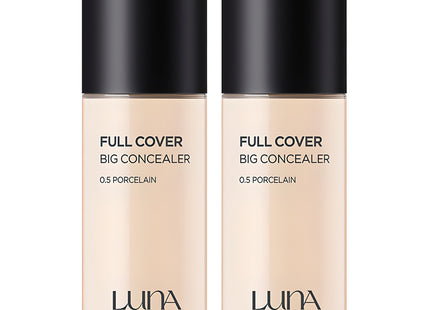 LUNA  Longlasting Full Cover Big Concealer 40g, 2 Count Porcelain (0.5)
