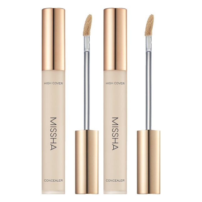 MISSHA  Stay Hiker Cover Tip Concealer 3.8ml, 21 Vanilla, 2 Count