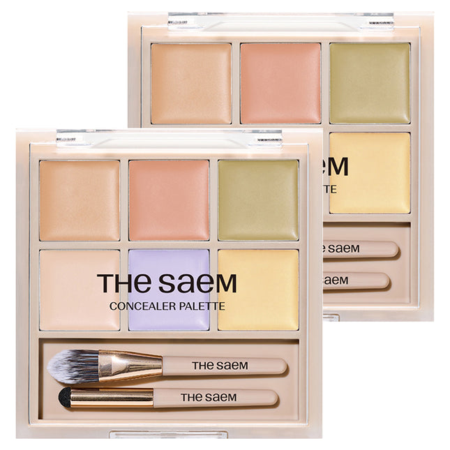 THE SAEM  Cover Perfection Concealer Palette 12g, Single 01 Cover & Correct, 2ea