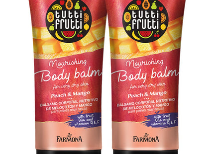 FAMONA Peach Mango Nourishing Body Balm, 200ml, 2 Count