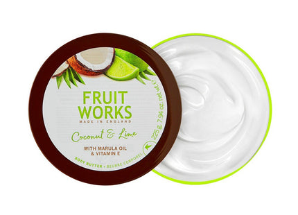 FRUITWORKS  Coconut & Lime Body Butter, 225g, 1 Count