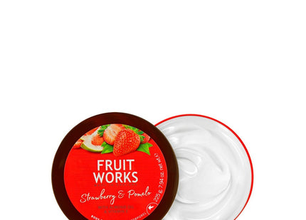 FRUTWORKS  Strawberry & Pomelo Body Butter, 225g, 1 Count