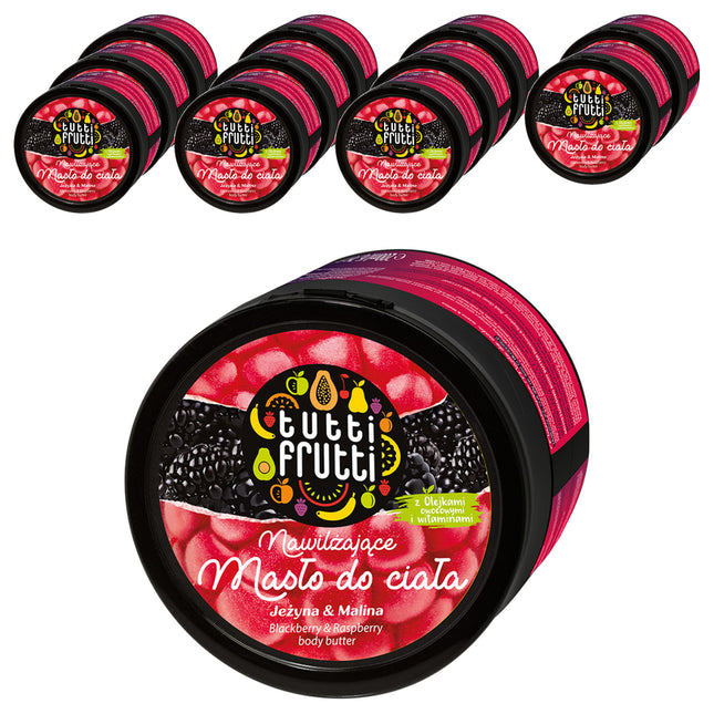 PAMONA  Tutti Frutti Body Butter Blackberry Raspberry 200ml 12 Pack