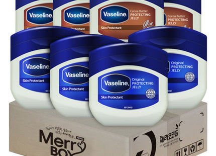 VASELINE  Protecting Jelly 100g Set (Original x4 + Cocoa Butter x4), 1 Set