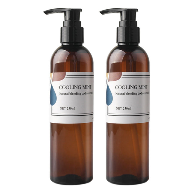 AROMALAV  Cooling Mint Body Massage Oil, 250ml, 2 Count