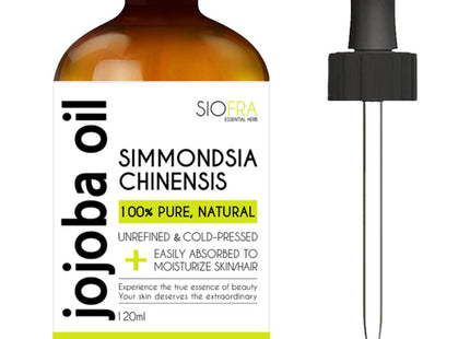 SIORPRO  100% Pure Unrefined Cold-Pressed Jojoba Oil 120ml 1 Count