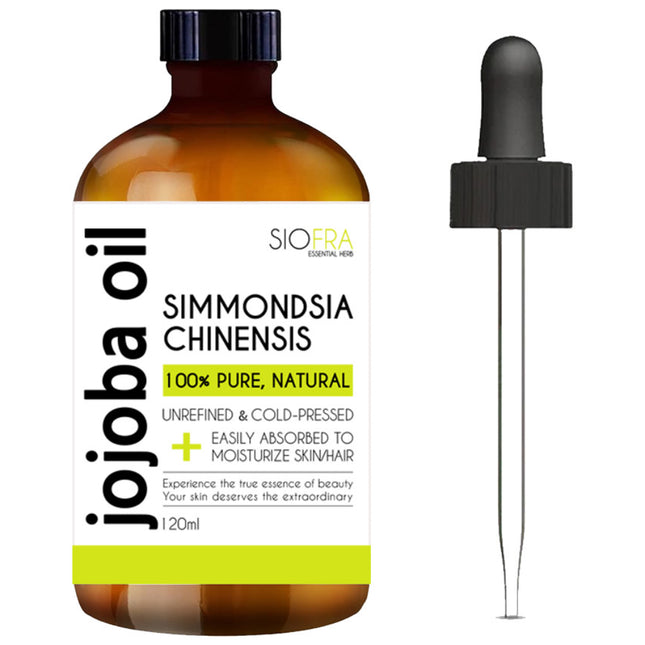 SIORPRO  100% Pure Unrefined Cold-Pressed Jojoba Oil 120ml 1 Count