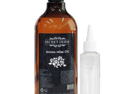 SECRET DERM  Aroma Relax Massage Oil Peppermint Scent + Pump + 100ml Empty Bottle, 1L, 1 pc
