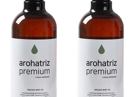 ALOHARTREES  Premium Body Massage Oil Cypress Peppermint, 500ml, 2 Count