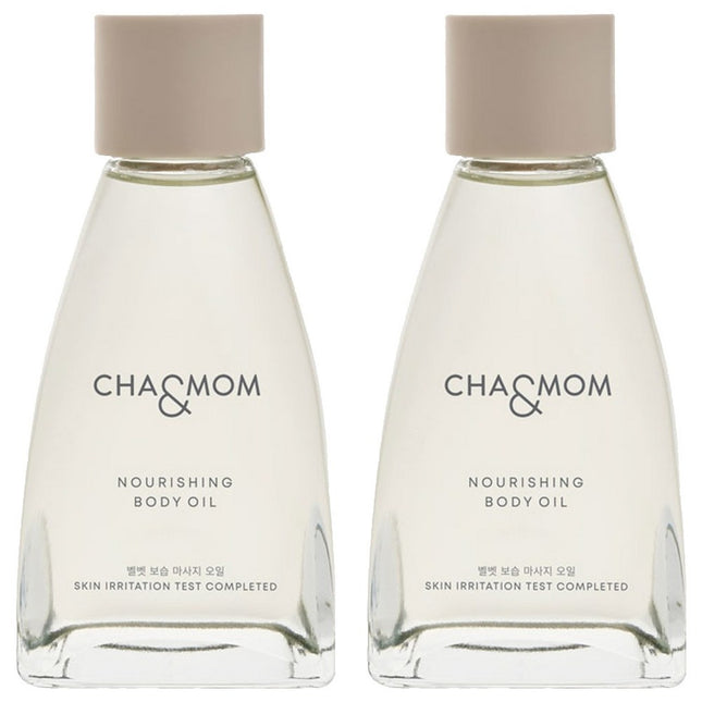 CHA & MOM Nourishing Body Oil, 120ml, 2 Count