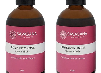 SAVABANA  Aroma Romantic Rose Body Massage Oil 100ml 2 Bottles