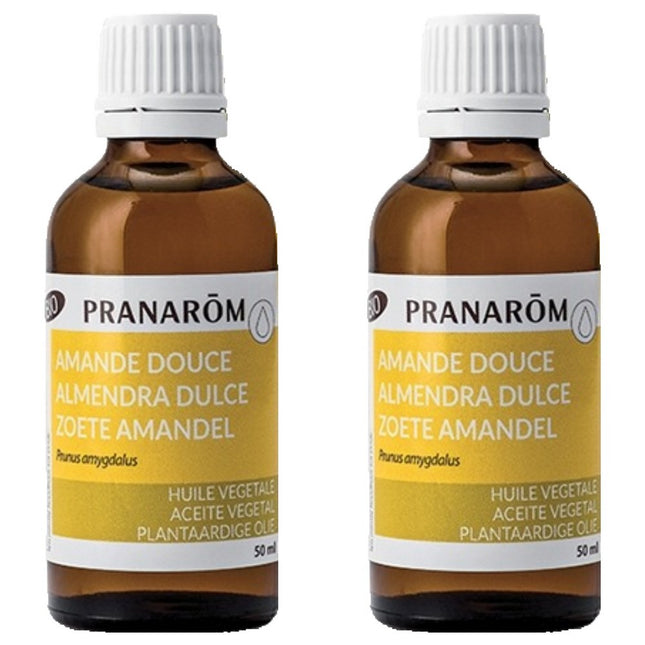 PRANAROM  Organic Almond Beauty Oil 50ml, Set of 2