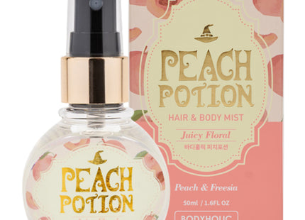 BODYHOLIC  Peach Potion Body Mist Peach & Freesia Scent, 50ml, 1 Count