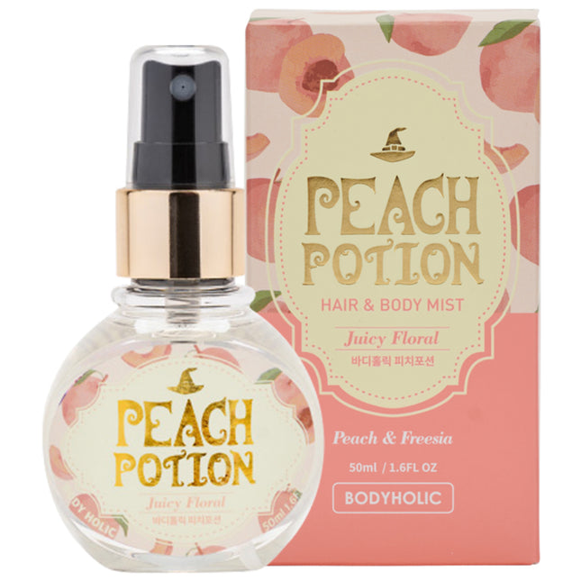 BODYHOLIC  Peach Potion Body Mist Peach & Freesia Scent, 50ml, 1 Count