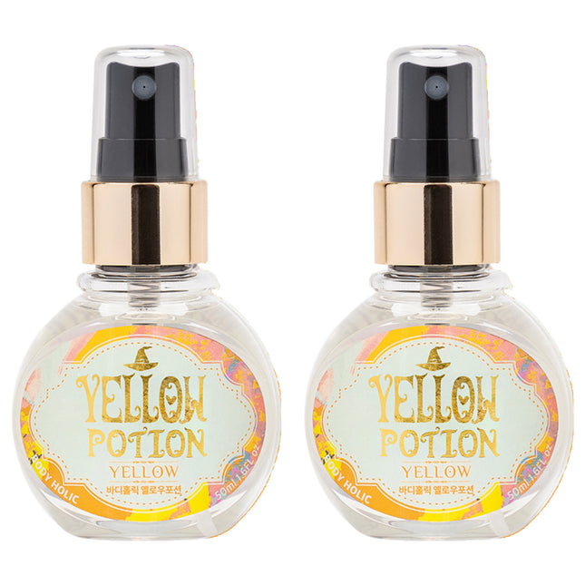 BODYHOLIC  Body Mist Yellow Potion 50ml 2 Count
