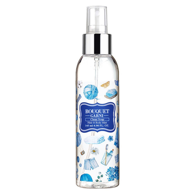BOQUET GARNI  Hair & Body Mist Clean Soap, 145ml, 1 Count