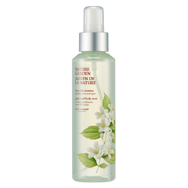 THE FACE SHOP  Nature Garden Perfume Body Mist Romantic Jasmine Flower Scent, 155ml, 1 count