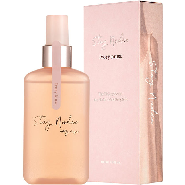 BODYHOLIC  STAY NUDE Hair & Body Mist Ivory Musk, 100ml, 1 Count