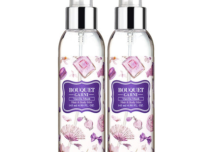 BOUQUET GARNI  Fragranced Hair & Body Mist Vanilla Musk 145ml 2 Pack