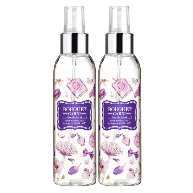 BOUQUET GARNI  Fragranced Hair & Body Mist Vanilla Musk 145ml 2 Pack
