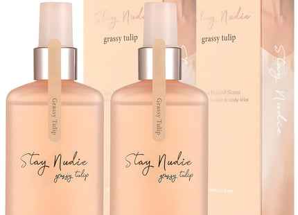 BODYHOLIC  Stay Nudy Hair & Body Mist Grassy Tulip Scent, 100ml, 2 count