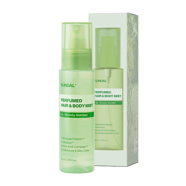 KUNDAL  Perfume Hair & Body Mist Woody Garden, 80ml, 1 Count