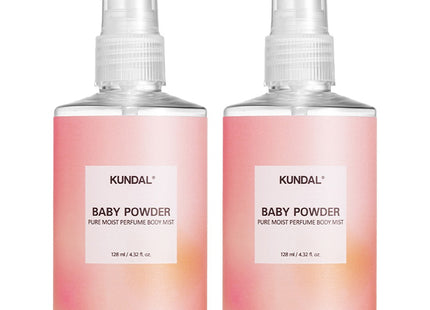 KUNDAL  Pure Body Mist Baby Powder Scent, 128ml, 2 count