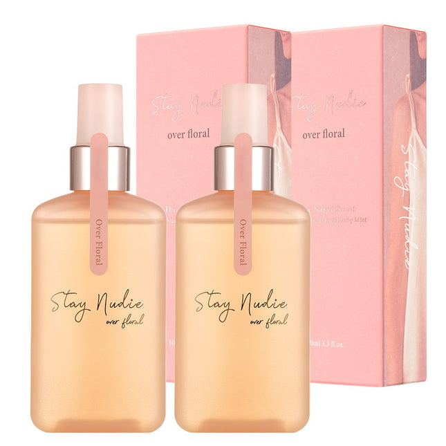 BODYHOLIC  Stay Nudy Hair & Body Mist Over Floral, 100ml, 2 Pack
