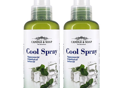 CANDLE & SOAP  Peppermint Aroma Cool Body Spray, 150ml, 2 Pack