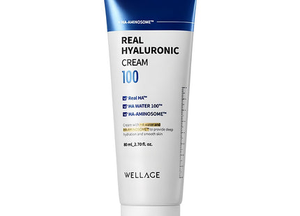 WELLAGE  Real Hyaluronic 100 Cream, 80ml, 1ea