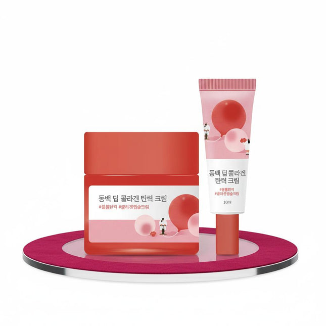 ROUND LAB Camellia Deep Collagen Firming Cream 50ml +10ml